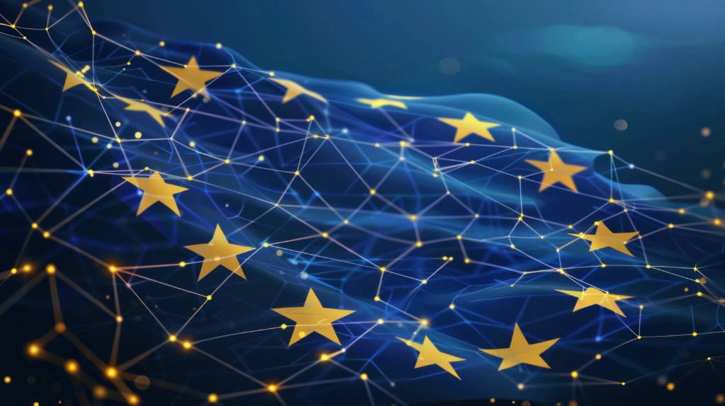 Directive (EU) 2024/1226 Compliance - Blue flag of the European Union
